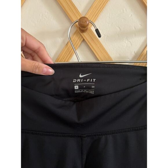Nike Leggings Women’s Small Black Pirate Net Dri-Fit Fly Victory Capri Mesh - Picture 6 of 11